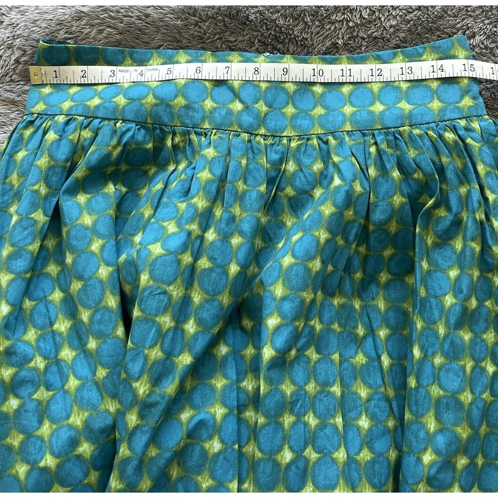 Sundance Teal & Lime Geometric Maxi Skirt - Picture 8 of 10